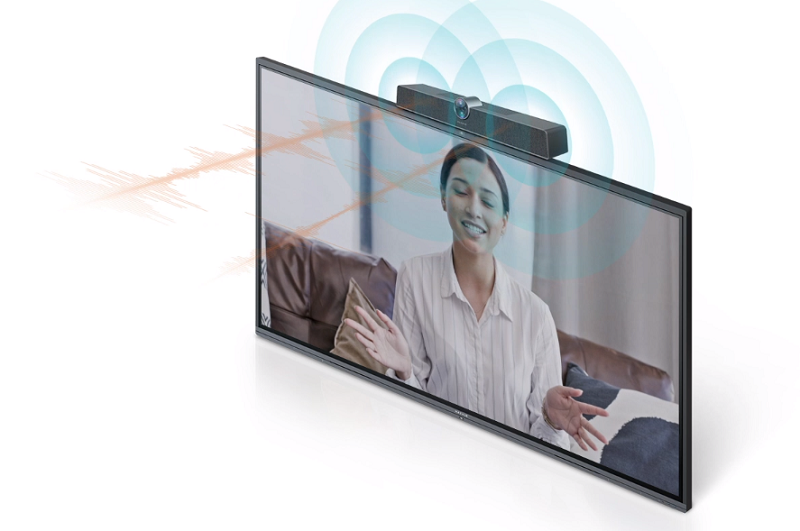 Camera trực tuyến Maxhub UC S10 Pro có loa và micro to rõ ràng