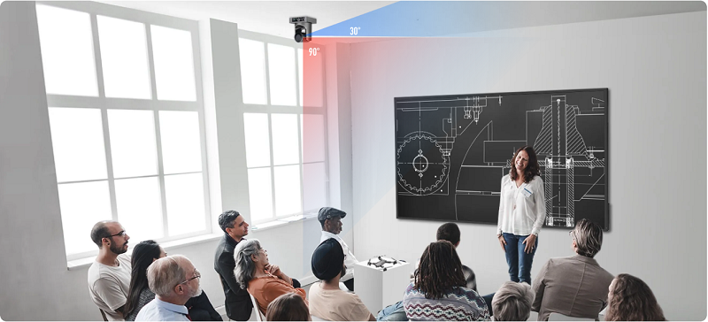 Camera Maxhub UC P15 có góc mở linh hoạt