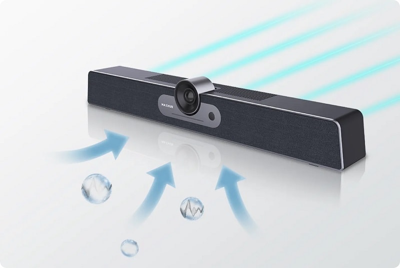 Camera trực tuyến Maxhub UC S15 có loa và micro chất lượng cao
